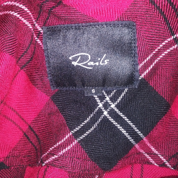 Rails Plaid Button Down Tunic Top - Picture 5 of 6
